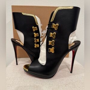 Christia Louboutin Troubida 120 ~ Shiny Calf / Specchio